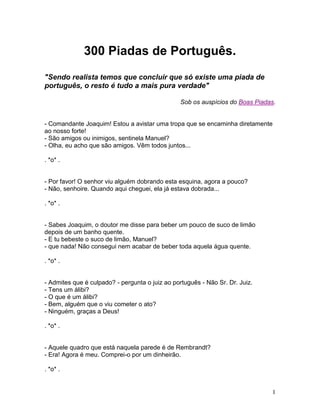 300 Piadas de Portugues
